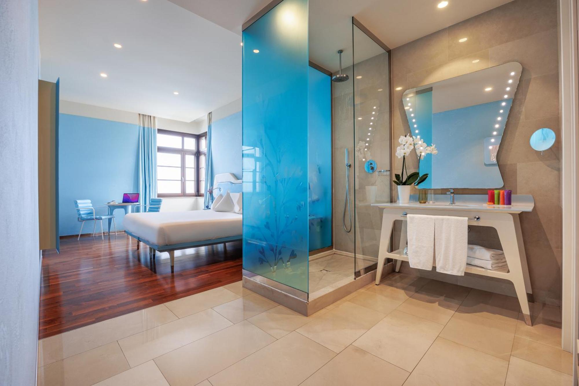 ไอเอช โฮเทล บาริ กรันเด อัลแบร์โก เดลเล นาซิโอนี Hotel บารี ภายนอก รูปภาพ A room at the hotel